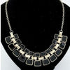 Long Plated Enamel Statement Bling Necklace