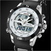 Analog Digit Dual Time Display Watch