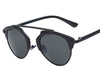 Metal Female Cateye Retro Men Sunglasses